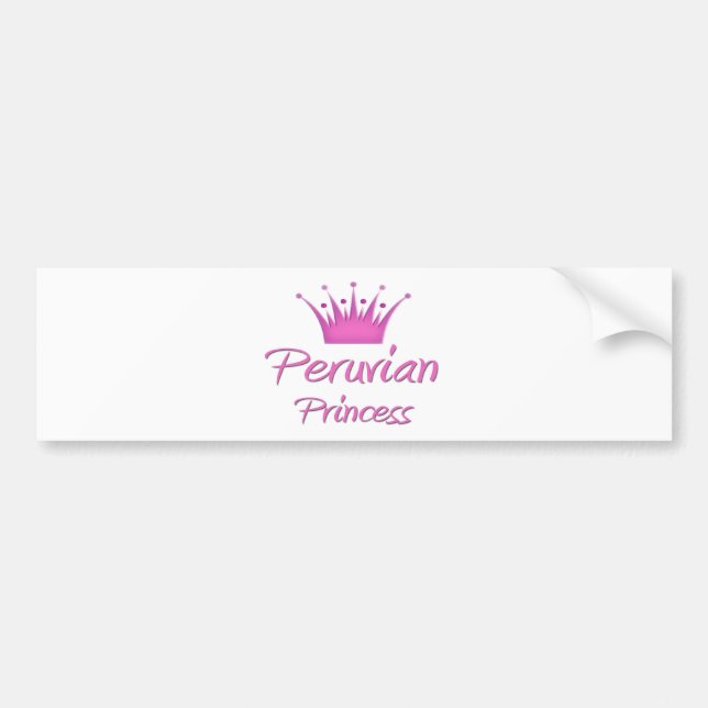 Adesivo Para Carro Princesa peruana (Frente)
