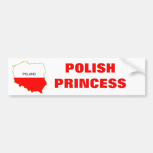 ADESIVO PARA CARRO PRINCESA POLONESA