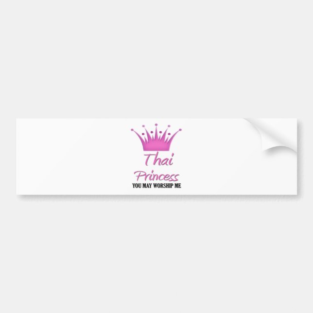 Adesivo Para Carro Princesa tailandesa (Frente)