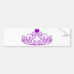 ADESIVO PARA CARRO PRÍNCIPE PURPLE TIARA GRAPHIC CROWN PERSONALIZÁV