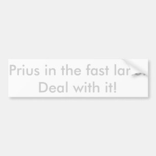 Adesivo Para Carro Prius na faixa rápida!