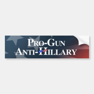 Adesivo Para Carro Pro-Arma Anti-Hillary - branco - .png