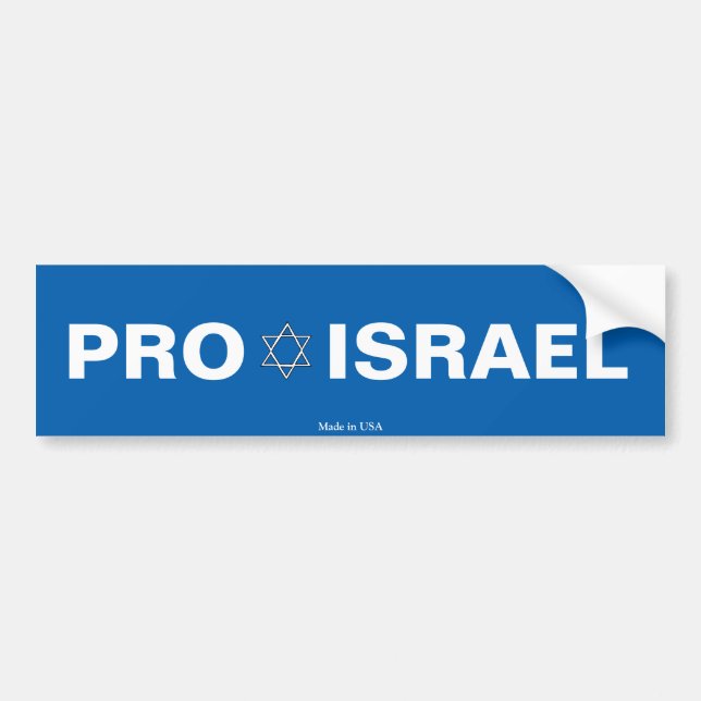 Adesivo Para Carro Pro autocolante no vidro traseiro de Israel (Frente)