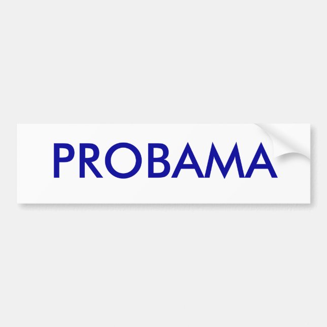 Adesivo Para Carro Pro bumpersticker de Obama (Frente)