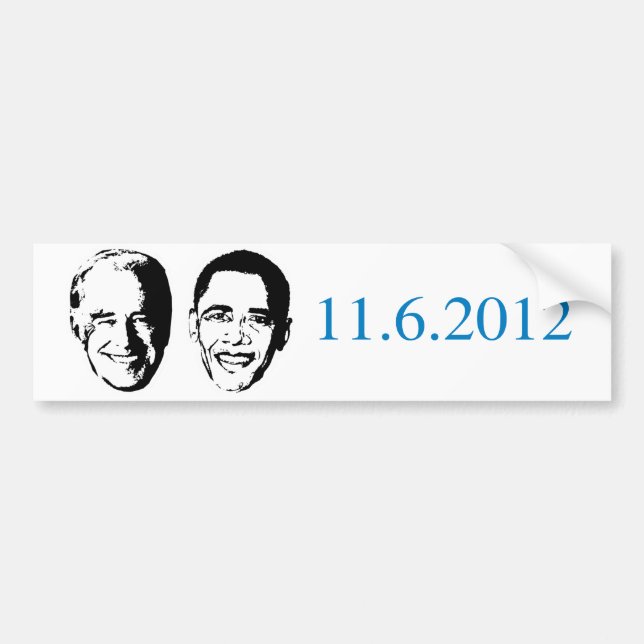 Adesivo Para Carro Pro-Obama - 11-6-2012 (Frente)