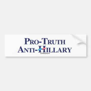 Adesivo Para Carro Pro-Verdade Anti-Hillary - Anti-Hillary - .png