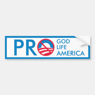 Adesivo Para Carro Pro vida America=Anti-Obama do deus
