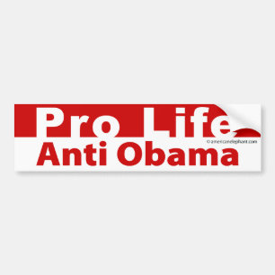 Adesivo Para Carro Pro vida anti Obama