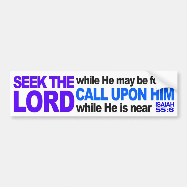 Adesivo Para Carro Procure o Lord Bumper Sticker (Frente)