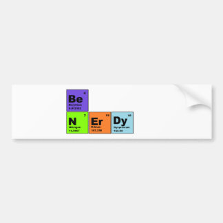 Adesivo Para Carro Produtos Nerdy da mesa periódica