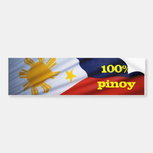 Adesivo Para Carro produtos puros 100% pinoy