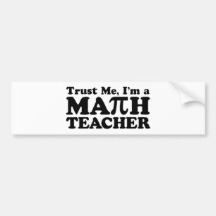Adesivo Para Carro Professor de matemática