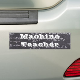 Adesivo Para Carro Professora de Máquina