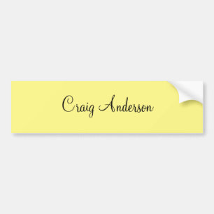 Adesivo Para Carro Profissional Simples Moderno Elegante Amarelo Clar