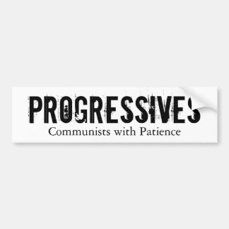 Adesivo Para Carro Progressistas: Comunistas com paciência (no
