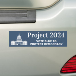 Adesivo Para Carro Projeto 2024 Votação pela Democracia