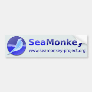 Adesivo Para Carro Projeto de SeaMonkey - logotipo horizontal
