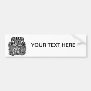 Adesivo Para Carro Projeto tribal maori antigo do tatuagem de Moko