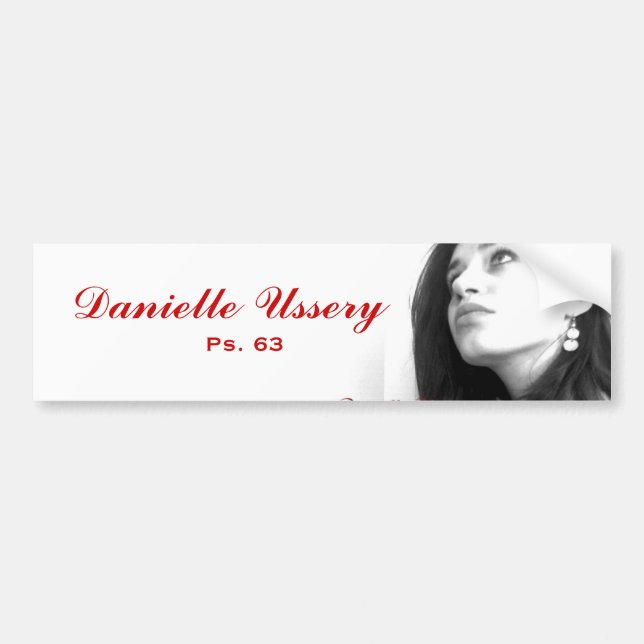 Adesivo Para Carro Promo de Danielle Ussery (Frente)