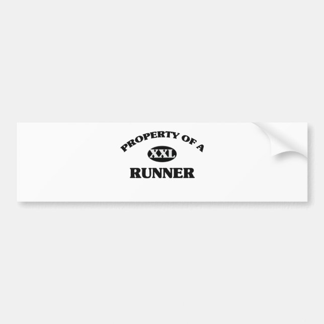 Adesivo Para Carro Propriedade de um CORREDOR (Frente)