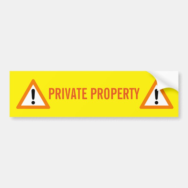 ADESIVO PARA CARRO PROPRIEDADE PRIVADA (Frente)