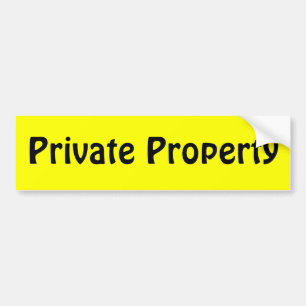 Adesivo Para Carro Propriedade privada