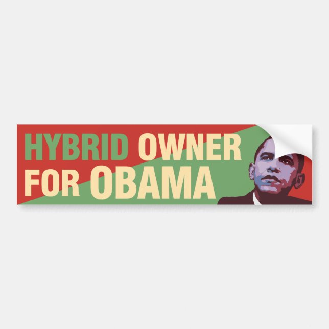 Adesivo Para Carro Proprietário híbrido para Obama - autocolante no (Frente)