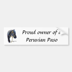 Adesivo Para Carro Proprietário orgulhoso de um Paso peruano