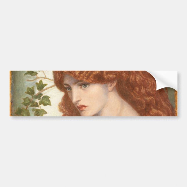 Adesivo Para Carro Proserpina por Dante Gabriel Rossetti (Frente)