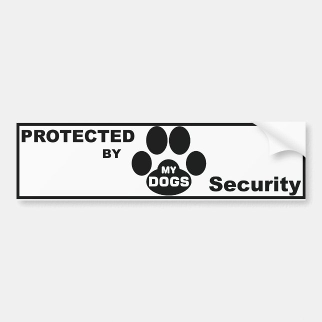 Adesivo Para Carro Protected by MY DOGS (Frente)