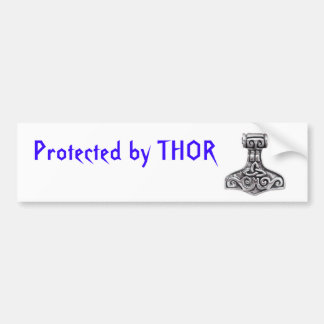 Adesivo Para Carro Protegido pelo Thor