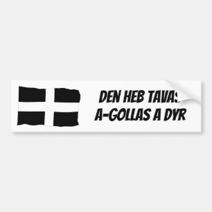 Adesivo Para Carro Proteja o autocolante no vidro traseiro Cornish da
