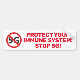 Adesivo Para Carro Proteja O Seu Sistema Imunitário, Pare 5G