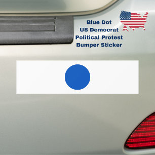 Adesivo Para Carro Protesto Anti-Trump ao Apoio Democrata Azul dos EU