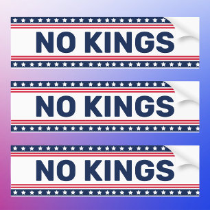 Adesivo Para Carro Protesto Anti Trump No Kings Resiste