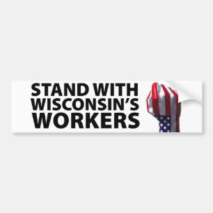 Adesivo Para Carro Protestos de Wisconsin