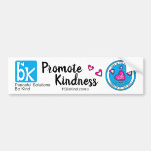 Adesivo Para Carro PSBeKind_Peaceful Solutions_ Bumper Sticker