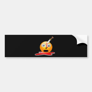 Adesivo Para Carro psicopata emoji