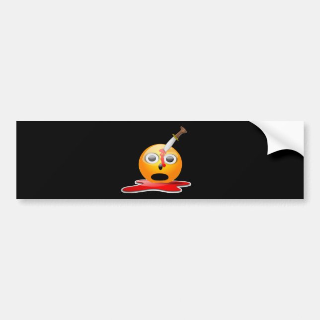 Adesivo Para Carro psicopata emoji (Frente)