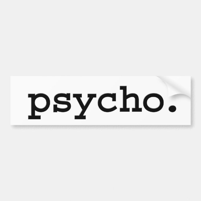 Adesivo Para Carro psycho. (Frente)