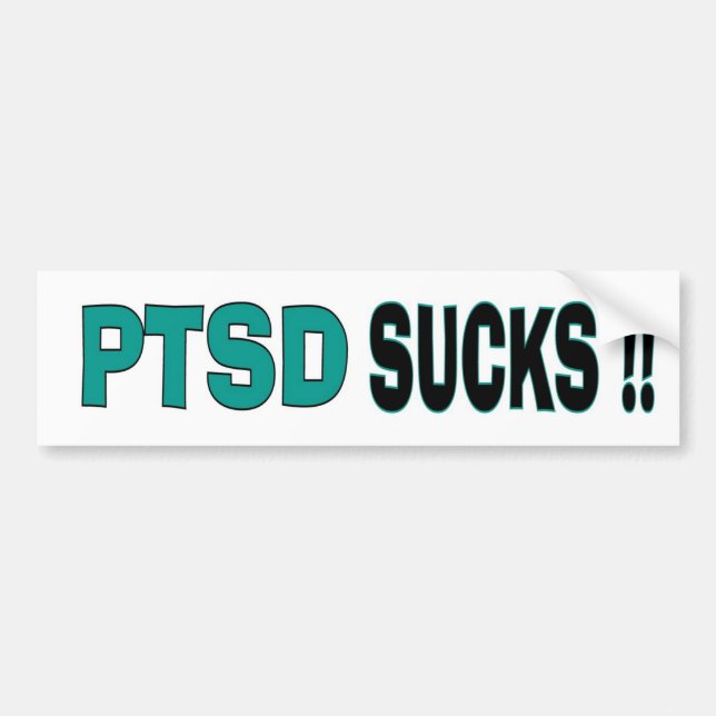 ADESIVO PARA CARRO PTSD SUCKS (Frente)