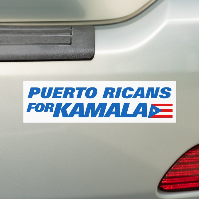 Adesivo Para Carro Puerto Ricans for Kamala Harris 2024 (No carro)