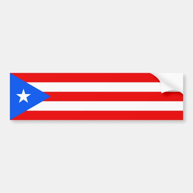 Adesivo Para Carro Puerto Rico/bandeira de Rican. Os Estados Unidos, (Frente)