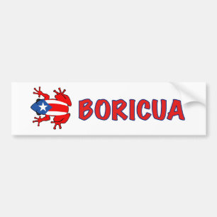 Adesivo Para Carro Puerto Rico - etiqueta de Coqui - de Boricua