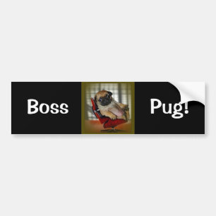 Adesivo Para Carro Pug do chefe!