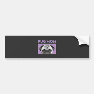 Adesivo Para Carro Pug Mãe