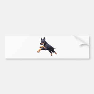 Adesivo Para Carro Pulo do filhote de cachorro do Doberman