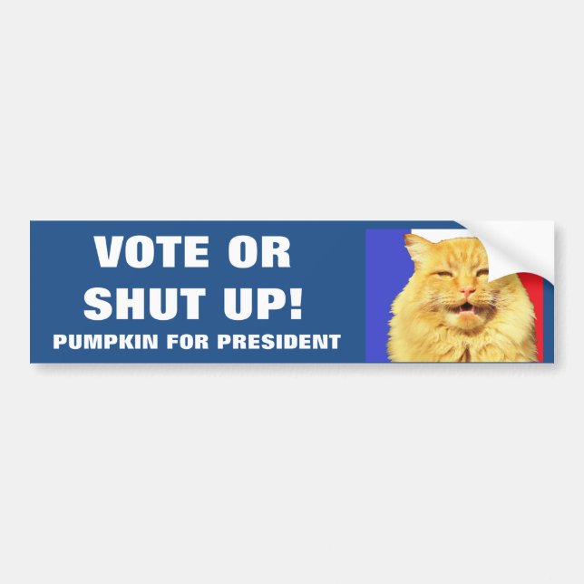 Adesivo Para Carro Pumpkin para Presidente (Frente)