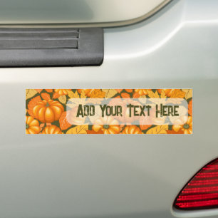 Adesivo Para Carro Pumpkins Patterno do Halloween em Fall Season