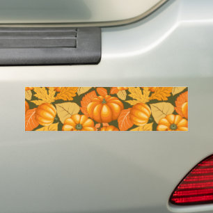 Adesivo Para Carro Pumpkins Patterno do Halloween em Fall Season